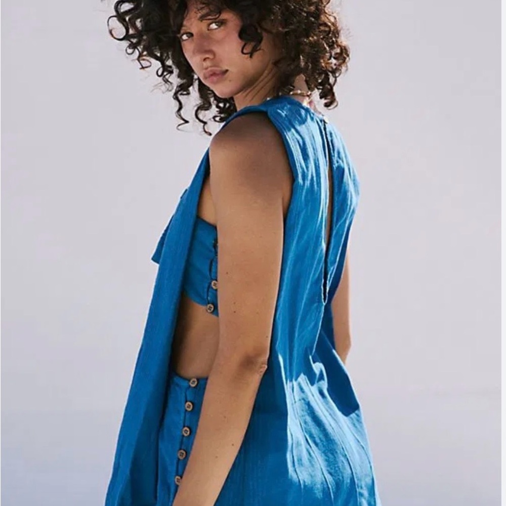 Free People Yara Set in Blue - Picture 3 of 7